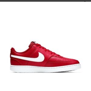 Sneakers Nike Court Vision Low Gym Red. New. Mens size 9. Woman 7.5.